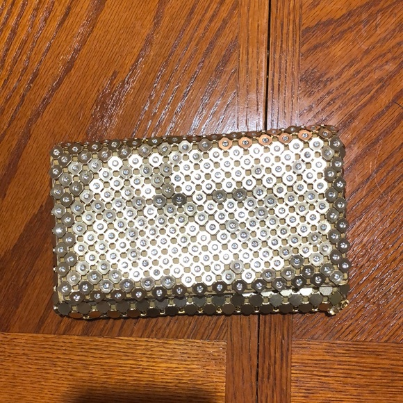 Golden Studded Clutch - Picture 1 of 2
